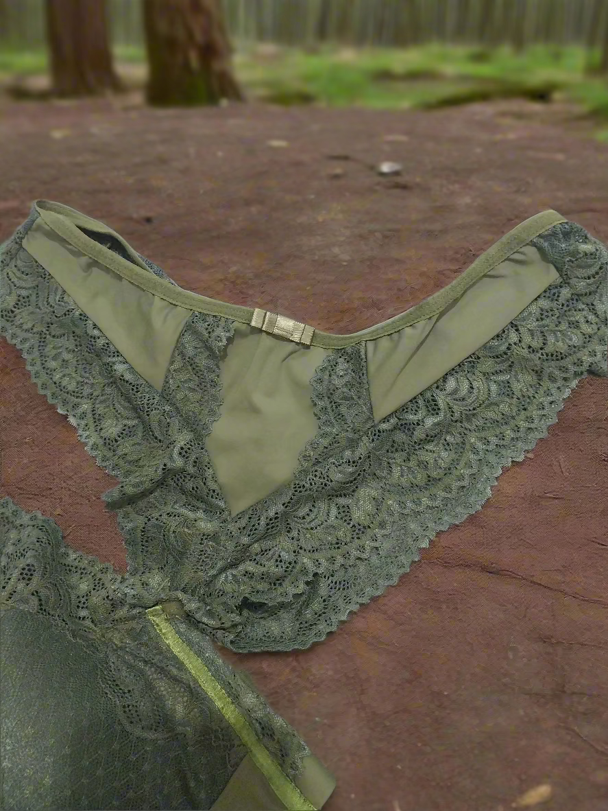 Bra and Pantie Set - Hunter Green