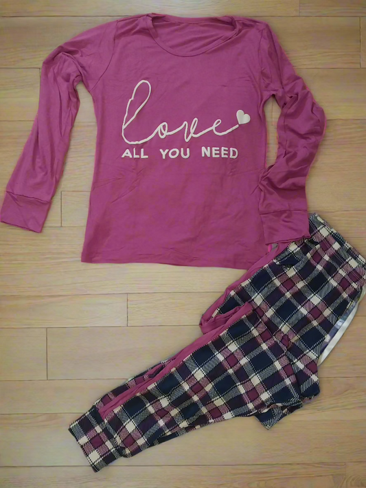 Pijama Pantalon Largo - Love all you need