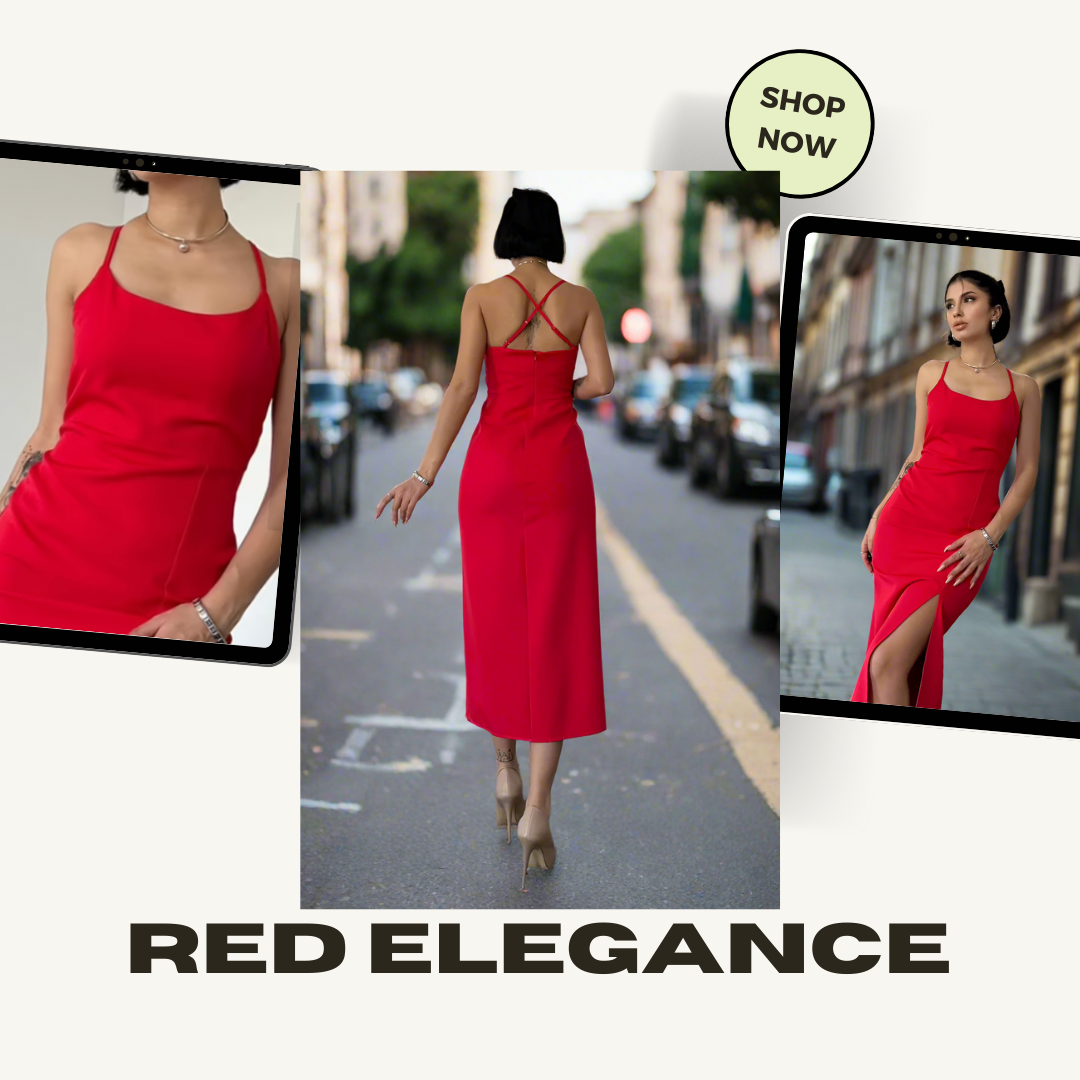 Dress - Long with a Side Slid and Low Back - BUY 1 GET 1 JEWELRY 40% OFF